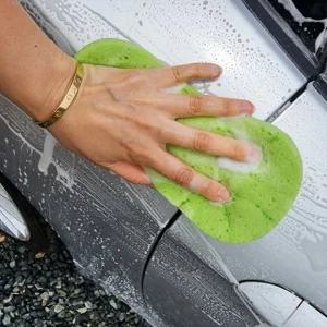 셀프세차 세차장 자동차 땅콩 세차 거품 스펀치 압축팩