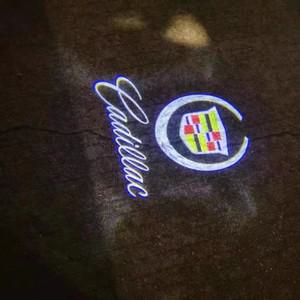 캐딜락 로고 SRX XT4 XT5 XT6 ATS XTS CTS CT6 차량용 도어 웰컴 고스트 섀도우 프로젝터 램프 커티어 2개