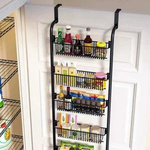 은플 문에 거는 철제 선반 다용도 틈새 벽걸이 바구니