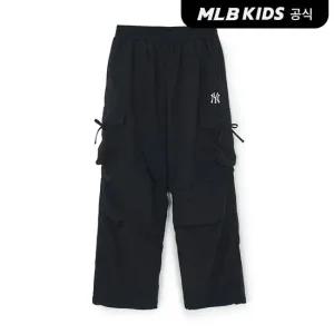 [MLB키즈 공식] 25FW 걸즈 리본 카고 투웨이 융기모 우븐팬츠 NY (Black)7FWPB1856-50BKS