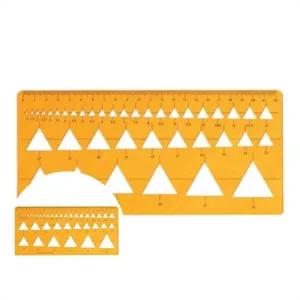 정규 삼각자 초등학교 모형 자재 정리용 삼각 자와 템플릿 포함