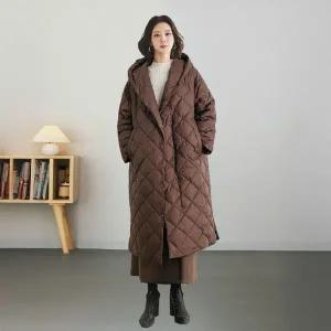 [NS홈쇼핑](삽)퀼팅 후드롱롱패딩(색상선택)[35595649]