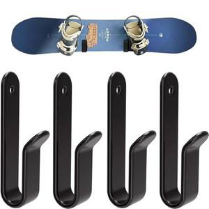 HHUXIUE 수평 스노보드 벽걸이 클립 보관함 디스플레이 객실, 차고용