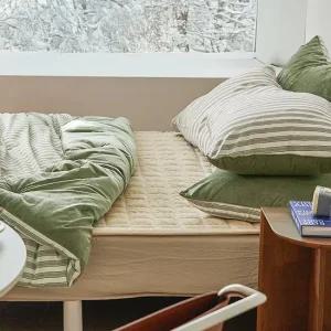 [아이르] 쿠캣 극세사 먼지없는 차렵이불+패드+베개세트 퀸 Q