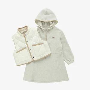 [뉴발란스]뉴발란스 키즈 패딩조끼 2in1 원피스 NK9KE4408G-35 원피스