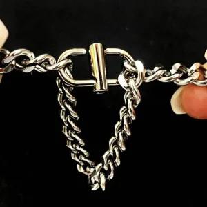 [피커]핸드백 가방끈 조절 체인 실버