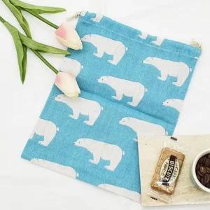 [피커]파우치 양말 보관 소품 린넨 중형