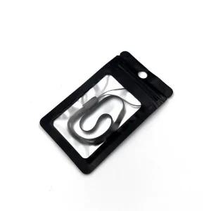 [피커]걸이형 지퍼백 반투명지퍼백 블랙(6X10cm)