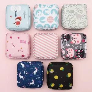 [피커]외출용주머니 사각 생리대 여성 미니사이즈파우치