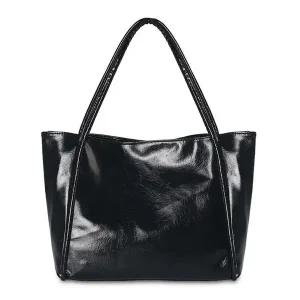 유광 인조가죽 숄더백 보부상 쇼퍼백 개성있는 데일리백