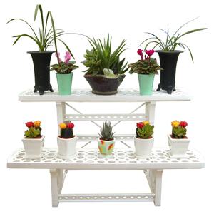 화분 진열대 일반2단  화분정리대 받침대 다육이 선반 인테리어 화분대