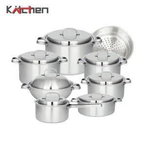 키친아트 네오 통5중 인덕션 스텐냄비 16편수 18CM 24CM 20전골 24전골 선택형