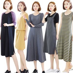 위스 사계절 원피스  /멜빵/루즈핏/롱원피스/뷔스티에/민소매/빅사이즈