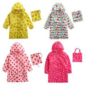 귀여운 캐릭터 레인코트 4종 택1종 3-10세  203211