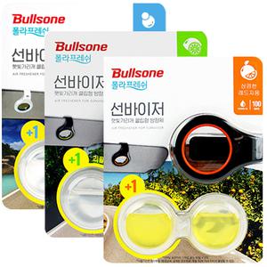 불스원 리필 폴라패밀리선바이저방향제/아쿠아향/자동차실내사무실냄새제거제/통풍구/살라딘훈증캔탈취제