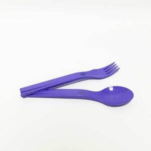 타파웨어 어린이스푼 포크 이유식수저 보라 2p