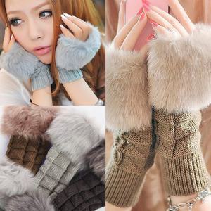 (한정세일) 핸드워머 키보드 장갑 앙고라 털 겨울 꽈배기 니트