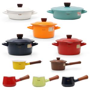 에지리 글래이지팟 법랑냄비 밀크팬 인덕션겸용 이유식