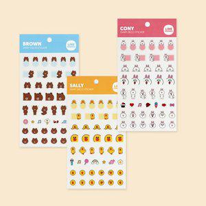 [러브하우스][라인프렌즈]다이어리 데코 스티커