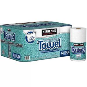 커클랜드 키친타올 160매 12롤 개별포장