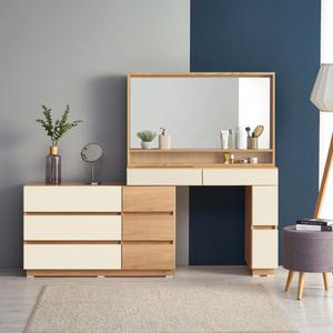 원마인드 샤르망 LED 조명거울 화장대 서랍장