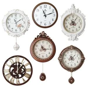 엔틱 무소음 벽시계 인테리어 벽걸이시계 거실 사무실