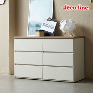 데코라인 픽스 3단 1200 와이드 서랍장 / 다용도 옷 수납장