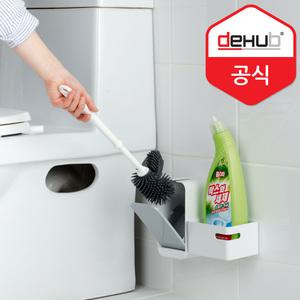 디허브 변기솔 걸이 접착식 부착 밀착패드 변기솔 보관함 화장실정리 케이스 보관통 청소도구 욕실수납정리