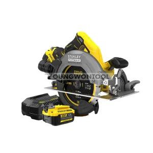 스탠리 충전원형톱 SBC550M2K 20V 4.0Ah 배터리 2개