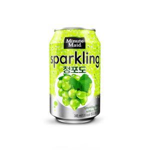 미닛 스파클링 청포도 345ml캔 X 24입