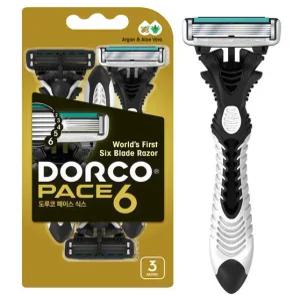 도루코 페이스6 휴대용면도기3입/SX-A100/여행용면도기