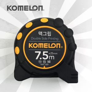 코메론 줄자 KMC-32D 맥그립 7.5M 양면 고무피복 자석훅