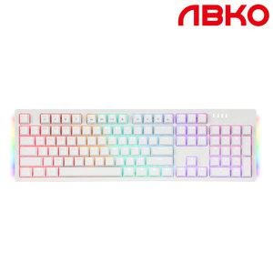 앱코 K515 측면RGB 게이밍 기계식 키보드 화이트 갈축