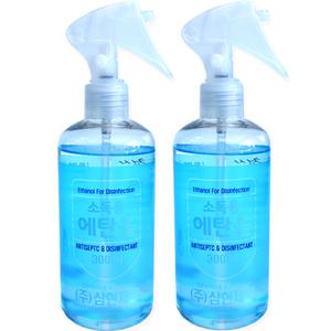 소독용 에탄올 83% 대용량 스프레이형 2개 알콜 청소용 알코올 분무형