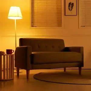 에보니아 티아라 2인용 쇼파 패브릭 인조가죽 / 생활방수 2인 소파 자취방 원룸