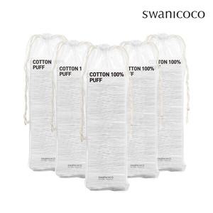 스와니코코 엠보싱 화장솜 100매 x 5개 (부드러운 순면 100%)