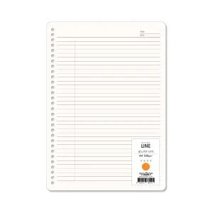 이글바인더 A4 30공 유선 라인 줄노트 100g 미색 50매 용지 다이어리 속지