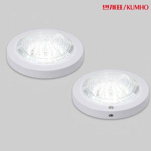 번개표 국산 LED 원형 현관 베란다등 센서등 직부등 백색 15W