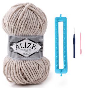 니팅룸 맥시 목도리 DIY 세트 /털실/뜨개실/뜨개질