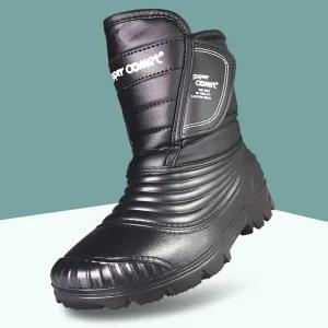 마마슈 프롬 남성 겨울 방한부츠 방수 경량 방한화 따뜻한 퍼 털안감 벨크로 제설 작업화 오토바이 라이더