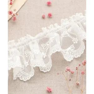 [퀼트스타] [주름] 파빌로나 스캘럽 오간자 주름 자수레이스_173 (29510)