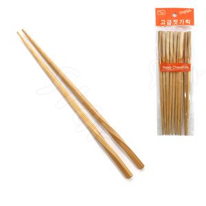 꽈배기 젓가락 5벌 세트 나무 목재 수저 식기