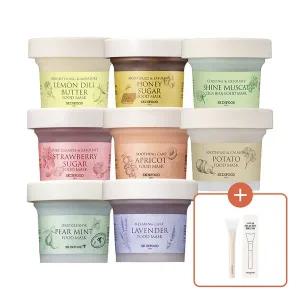 [스킨푸드][본사직영] 푸드마스크 120g  택1 (감자/슈가/페어민트 외) + 전용 워시오프 실리콘 브러쉬 증정