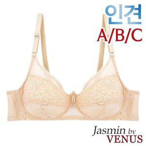 [비너스자스민]인견 노와이어 풀컵 홑겹브라1종(JBR1308)80A-95C컵