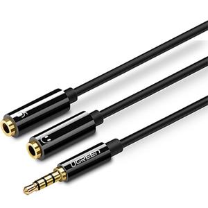 Ugreen 4극 3.5 이어폰 마이크 분리 케이블 U-30620