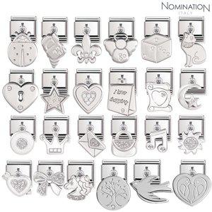 [노미네이션]컴포저블 클래식 참 큐빅,실버 링크 031710 (택1) 남자 여자 브랜드 팔찌 선물