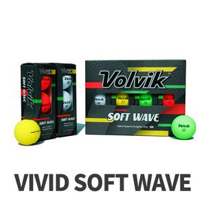 볼빅 NEW 비비드 소프트웨이브 무광 3피스 골프공