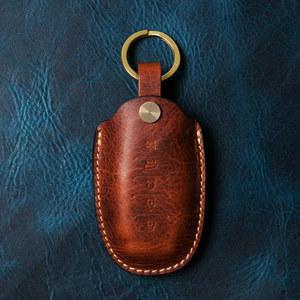 싼타페TM 팰리세이드 아반떼CN7 스마트키 케이스 가죽 키홀더