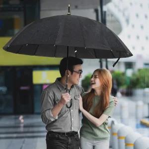 아일렌 튼튼한 자동 장우산 대형 우산