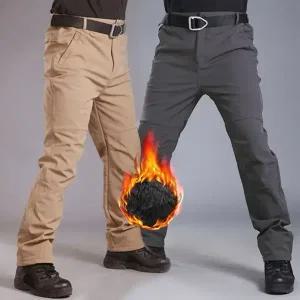 남자 기모 M전술바지 등산팬츠 겨울 작업복 스판 방수